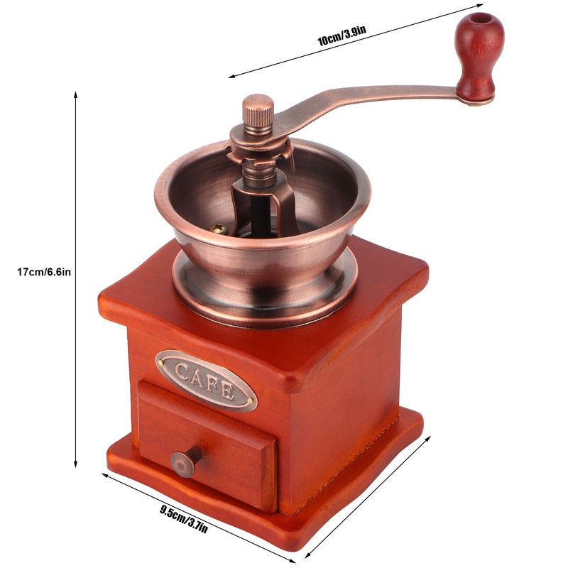 Mini Vintage Hand Cranked Coffee Bean Mill Manual Coffee Grinder