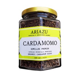 ARIAZU Cardamomo Semillas 150gr sin moler Frasco hermetico Especias orientales Cardamomo Aromatico sin impureza Infusion