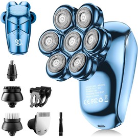SHPAVVER Head Shavers for Bald Men: 5-in-1 Electric Razor - IPX7 Waterproof Shaving Grooming Kit for Balder - Turbo Speed & Precision Blades