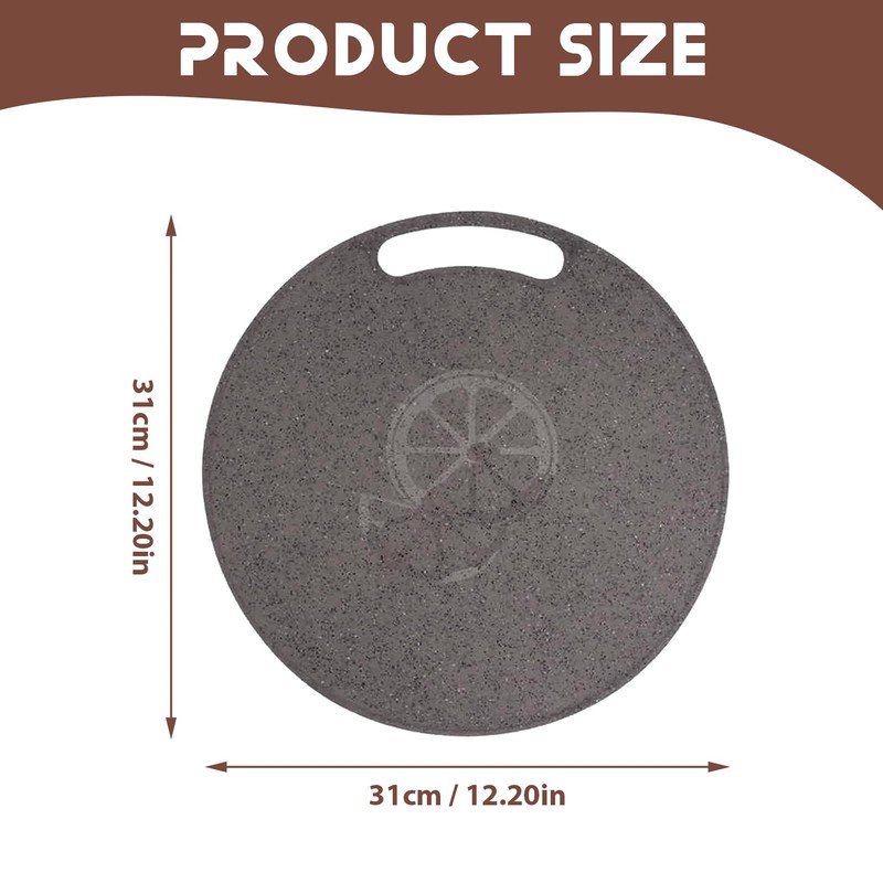 Kopinma Cutting Board Plastic Kitchen Cutting Board Round Baking Board