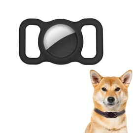 2 Stück Silikonhalter für Airtag Hundehalsband, Aufschiebbare Leichte wasserdichte Hülle für Airtag Hund/Katze