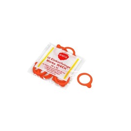 Weck Gummidichtungen/Ringe, 40 mm, 6 Stück Passend für WECK-Modelle 756 757 788 789 Rot