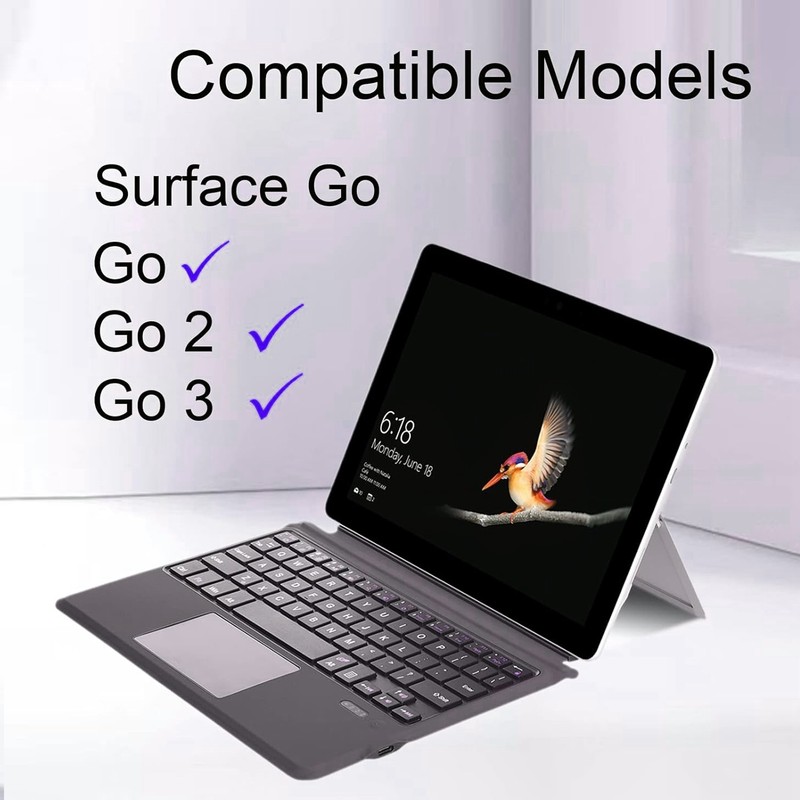 Tablet Keyboard Ergonomic Portable Bluetooth Tablet Leather Case Keyboard for