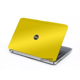 Unbranded/Generic YELLOW Vinyl Lid Skin Cover Decal fits Dell Latitude E5520 Laptop