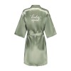 Satin Kimono Robe Women – Silk Bathrobe Bridal, Lounge Robe