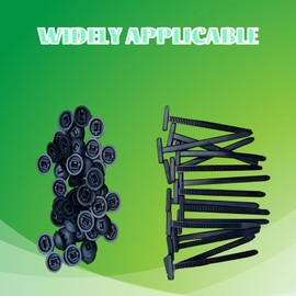 Pack of 100 cable ties, zip ties, cable ties, universal cable ties, nylon universal cable tie buckle, heavy duty self-locking nylon zip ties holder for car daily repair