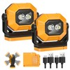 LED Rechargeable Work Light, 1500LM Portable COB Magnetic Lights with