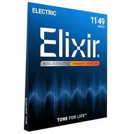Elixir Strings Fósforo, 6 conjunto de cuerdas, Medium | 12102, Medium (.011-.049)