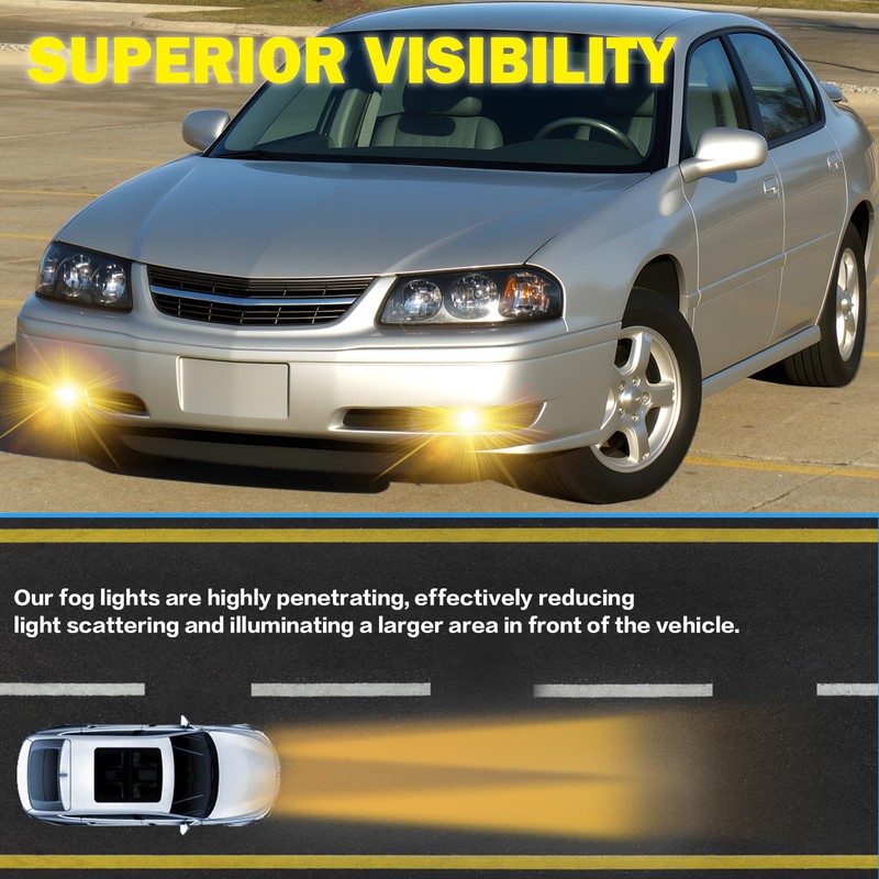 Fog Lights Compatible with 2000 2001 2002 2003 2004 2005