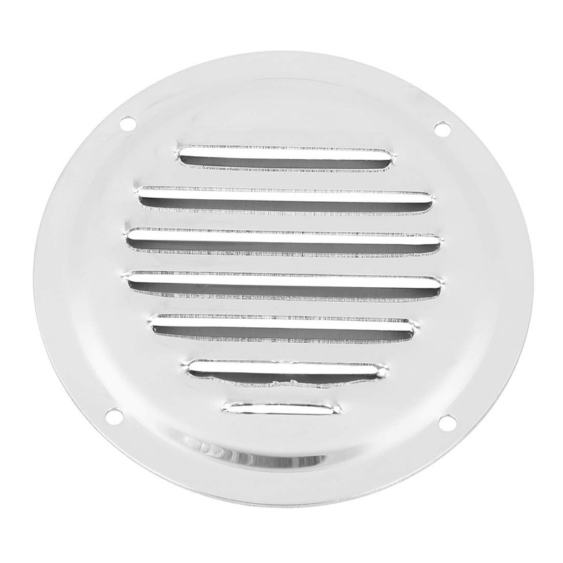 X AUTOHAUX 2pcs 4 Inch Round Marine Boat Louvered Ventilation