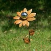 Cim Grate Garden Stake - Patina Flowers