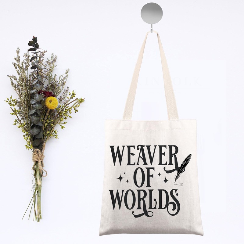 JNIAP Writer Tote Bag Writing Lover Gift Weaver Of Worlds