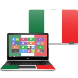 MightySkins Skin Compatible with HP Pavilion x360 15" (2017) - Italian Flag | Protective, Durable, and Unique Vinyl Decal wrap Cover | Easy to Apply, Remove, and Change Styles | Made in The USA