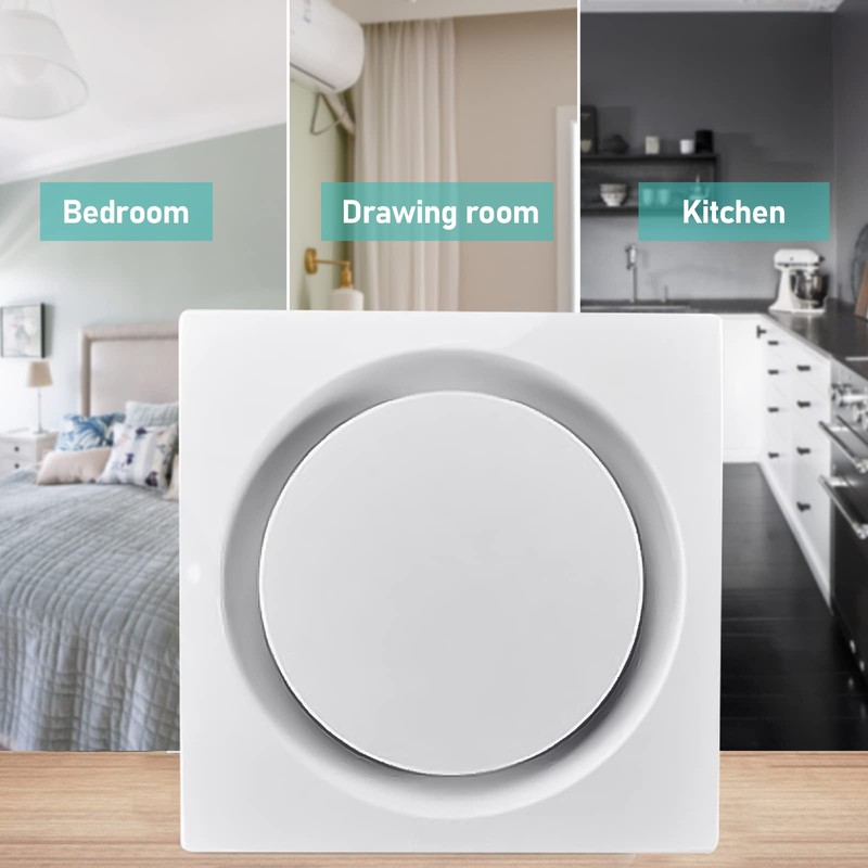 TWSOUL Bathroom Exhaust Fan, 8 inch Silent Bathroom Ceiling Ventilation