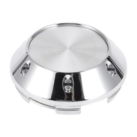 A ABSOPRO Wheel Center Caps Hub Caps Rim Center Caps OD: 68mm/2.68" Wheel Caps Hubcap Center Covers Plastic Silver Tone 1 Pc with Silver Tone Sticker