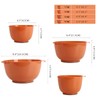 BoxedHome Nesting Plastic Mixing Bowl Set, 4 Piece Mixing Bowl