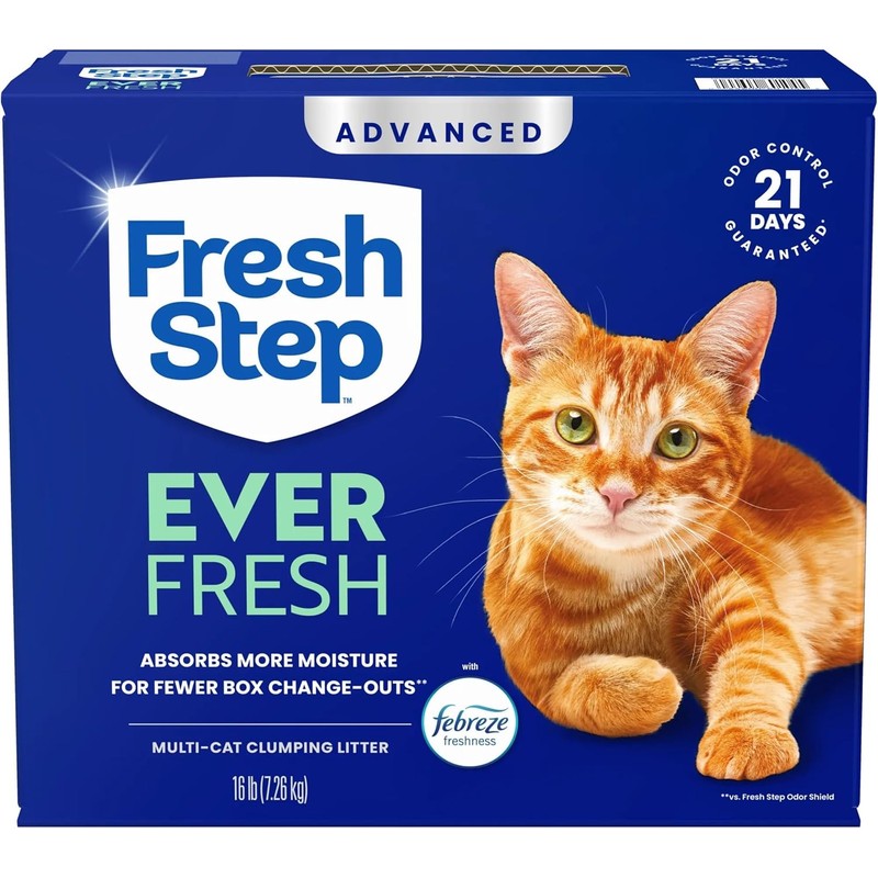 Fresh Step Advanced Ever Fresh Multi Cat Clumping Cat Litter,