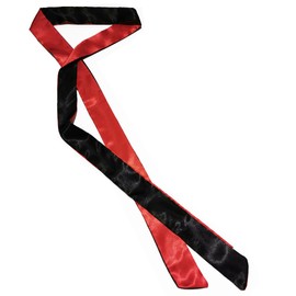 BACKGARDEN Women 200cm Long Satin Sash Belts for Wedding Bridal Bridesmaid Dress Accessories (black red reversible)