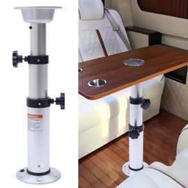 kunghei Caravan RV Boat Table Pedestal Stand Adjustable Height 17-29inch Telescoping Table Leg Table Base Mount for RV Camper Marine Boat Caravan Bar Motorhome Yacht Sailboat Motorhome