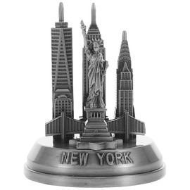 Luxshiny New York Vintage Desk Ornament Landmark Model Ornament for Bookshelf Cabinet Home Decor Figurine New York Souvenir Architecture Collector Display Piece