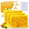 Hunxlio Lemon Kojic Acid Soap, Lemon Turmeric Bar with Vitamin