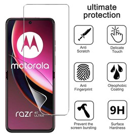 carinacoco 3 Pack Elastic Skin Screen Protector for Motorola Razr 40 Ultra, Soft TPU Full Coverage HD Clear Anti-Scratch No Bubbles Self-Healing Screen Protector with Installation Alignment Tool