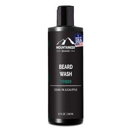Mountaineer Brand All-Natural Beard Wash WV Timber, 8 Ounce