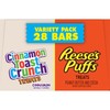 Cinnamon Toast Crunch and REESE'S Puffs Cereal Treat Bars Variety