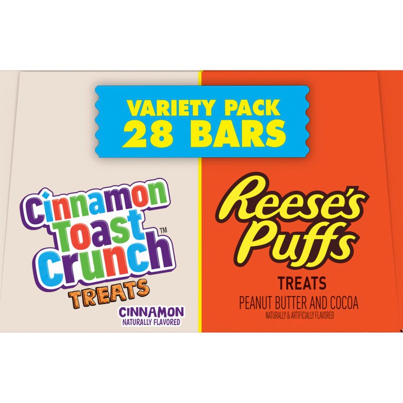 Cinnamon Toast Crunch and REESE'S Puffs Cereal Treat Bars Variety