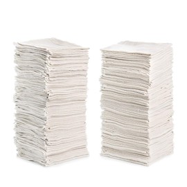 Simpli-Magic 79142 Shop Towels 14"x12", Pack of 150, White