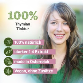Phoenix der Lebenskraft Thymian Tinktur, 50 ml, Thymus vulgaris Tropfen (1:4 Extrakt), Premium Qualit?t, Hergestellt in ?sterreich, Nahrungserg?nzungsmittel, Thyme, Vegan