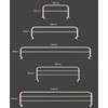 CUEYU Adjustable Bed Rail for Elderly Bedside Standing Assist, clip-on