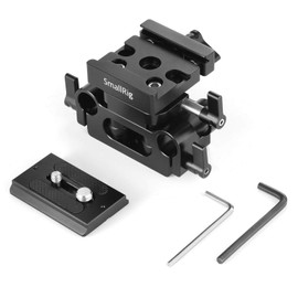 SmallRig 15mm Rod Support System Baseplate with Arca-Swiss QR Plate - DBC2272B