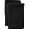 Adult 6-inch Performance Wristband 2-Pack - Color: black