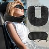 1 Travel Pillow, 2 Sleeping Masks, Aeroplane Pillow, Portable Neck