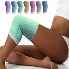 the Pronto Co. Knee Compression Sleeves, for Knee Pain, Knee Support, Arthritis, & Workouts, 2 Pack (Green)