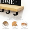 SirHoldeer Key Rack with Shelf Made of Real Wood and