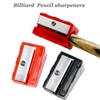 WEKOIL Pencil Sharpener Metal Blade Carpenter Pencil Sharpener Jumbo Crayon