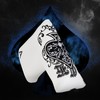 Golf Putter Blade Club Head Cover Pingtype Magnetic White PU