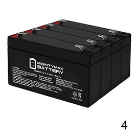 Mighty Max Battery AGM Rechargeable SLA Battery for Feeders Hunting and Shooting Access - 4 Pack Brand Product