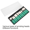 Nail Polishing Head, 12pcs Nail Drill Bit Soft for Home