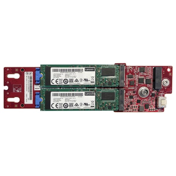 Lenovo Thinksystem M.2 SATA/X4 NVME 2- Bay Enablement Kit, 4Y37A79663