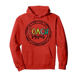 Coach Squad Retro Coach Appreciation Literacy Coach Womens Pullover Hoodie