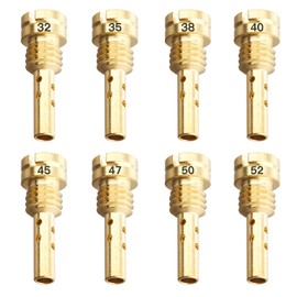 Pilot Jet Jetsetmoto FCR28 Carburetor #40#45#47#50#52#55#57#60 (15X5.4) Pilot Jet Set Zephyr/ZRX/ZZR/ZXR Bike Equipment for Keihin FCR Bike Equipment with Dedicated Storage Case Included (8 Sizes)