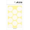 A-One 07240 Color Labels, White, Round, 1.2 inches (30 mm),