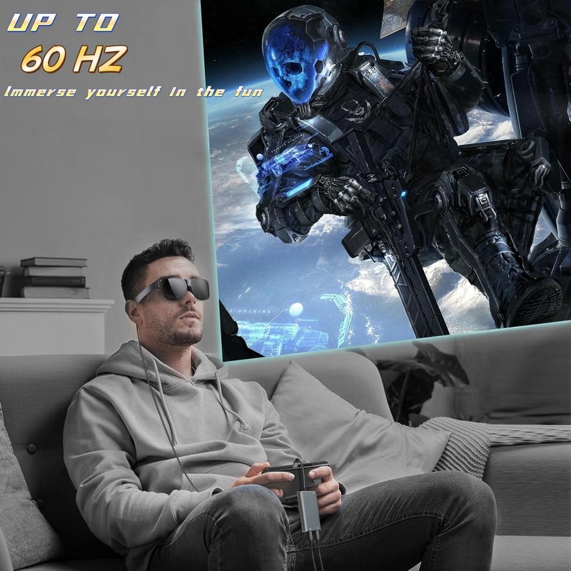 NCGGY XREAL Hub,Charge and Play Adapter,Power Your AR Glasses While