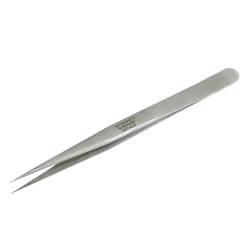 Vetus Straight or Curved Tip Tweezers for Eyebrow Extensions Stainless
