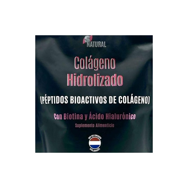 Péptidos de Colágeno Hidrolizado con Biotina y Ácido Hialurónico 300