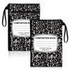 Feifeiya 2 Pcs Composition Notebook Book Cover Pouch with Zipper