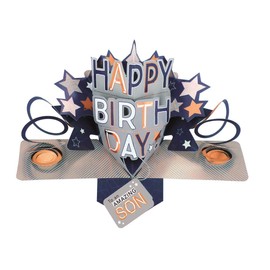 Second Nature Pop Ups Amazing Son Happy Birthday Pop-Up Greeting Card Cards POP198MC13